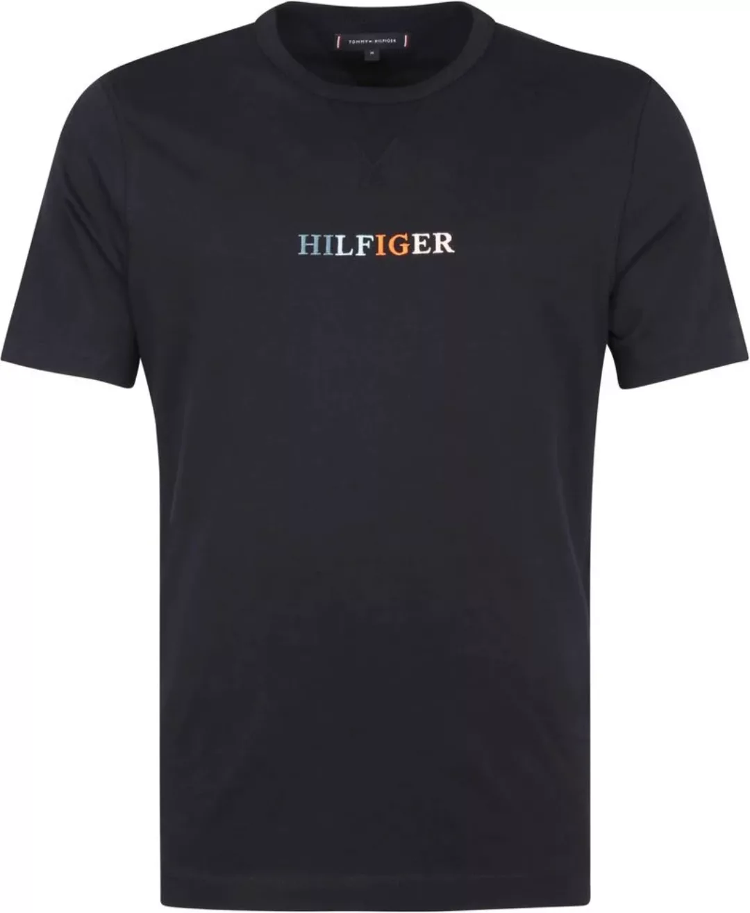 Tommy Hilfiger T-shirt Logo Blau Navy - Größe S günstig online kaufen