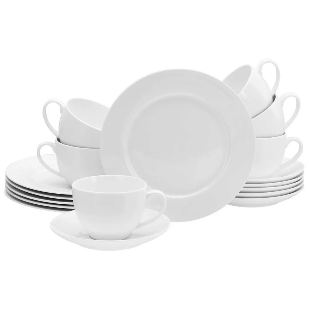 CreaTable Kaffeeservice »Fleur Royal«, (Set, 18 tlg.), extrem dünn, leicht, günstig online kaufen