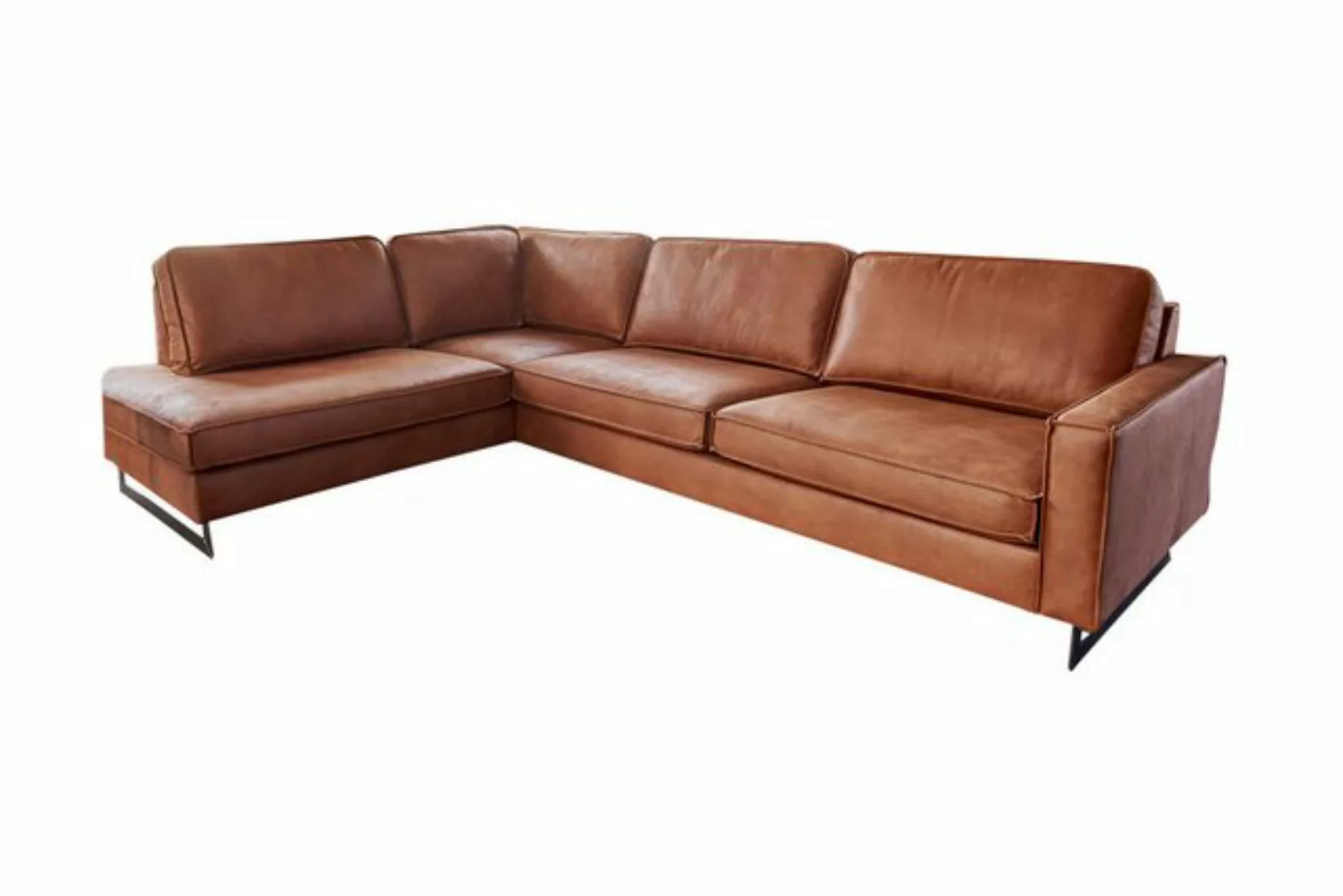 KAWOLA Ecksofa VILNIUS, Couch rechts oder links, Kunstleder mit Lederanteil günstig online kaufen