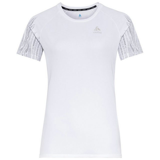 Odlo T-Shirt Odlo Damen Laufshirt Crew Neck s/s Essential Print Shirt 31375 günstig online kaufen