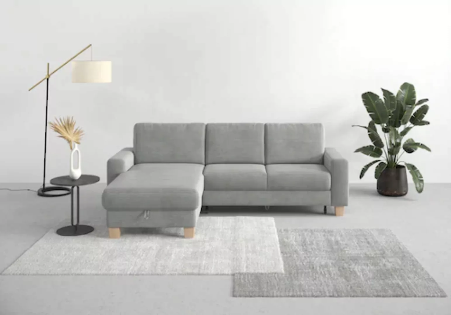 Home affaire Ecksofa »Summer L-Form«, mit Recamiere, mit oder ohne Bettfunk günstig online kaufen