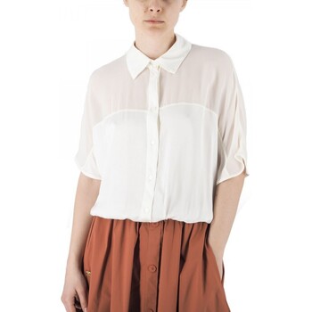 Manila Grace  Blusen Off-White Kurzarmhemd günstig online kaufen