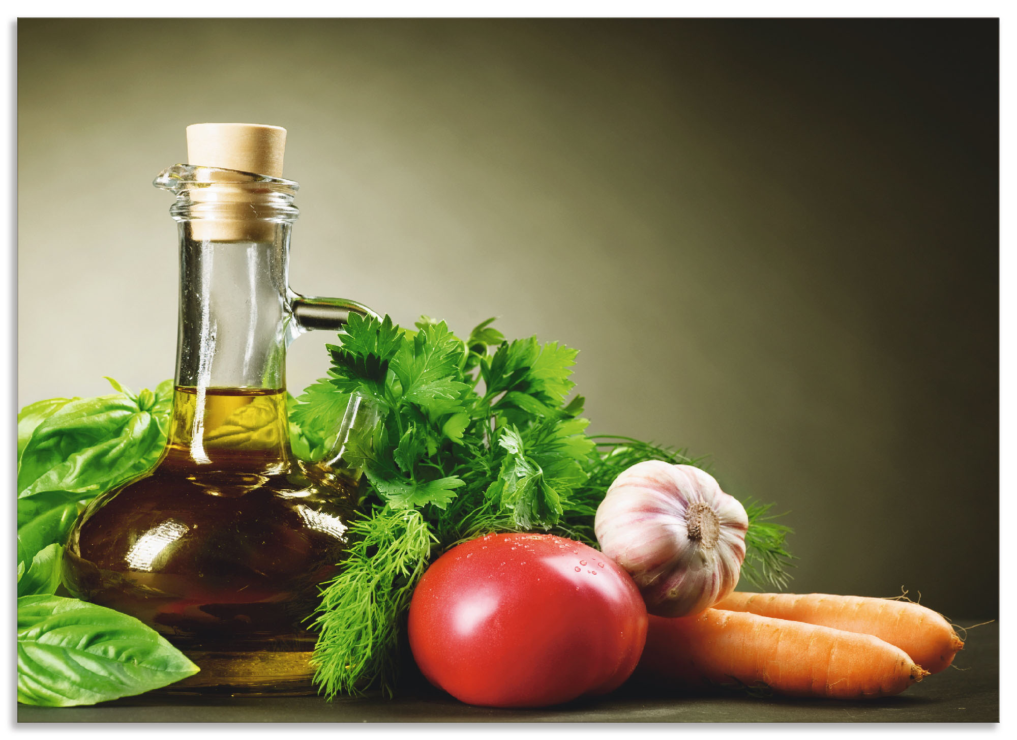 Artland Küchenrückwand »Gesundes Gemüse und Gewürze«, (1 tlg.), Alu Spritzs günstig online kaufen