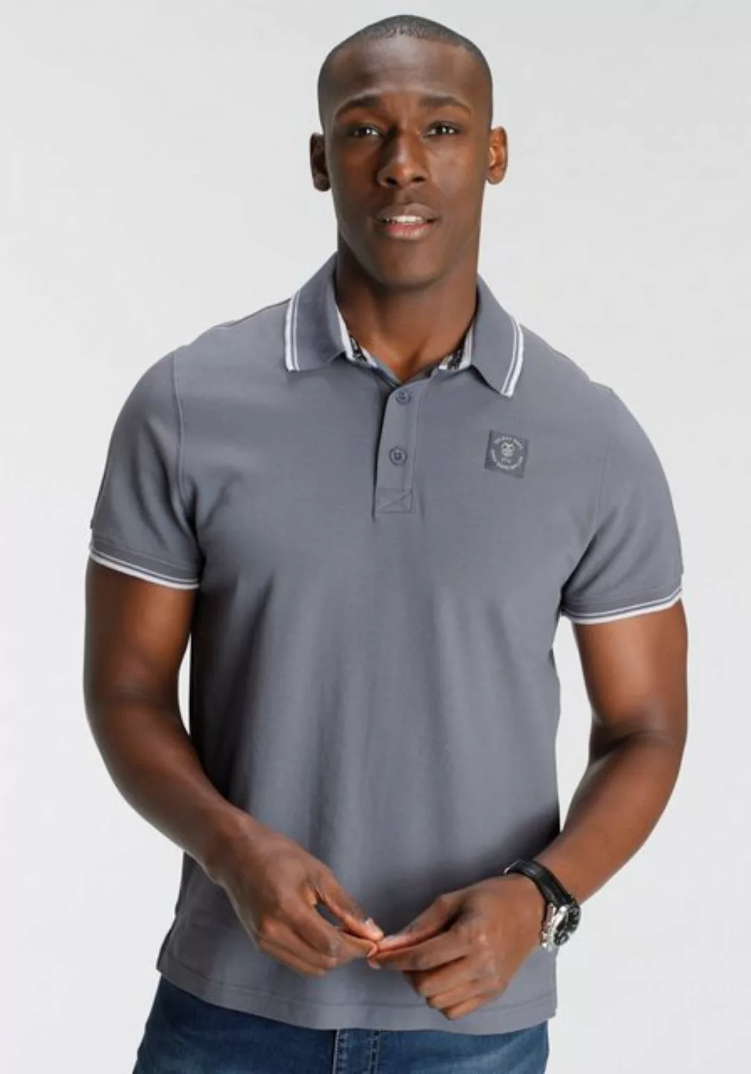 DELMAO Poloshirt, Kurzarm, lockere Passform, Polokragen, für Tennis oder Go günstig online kaufen