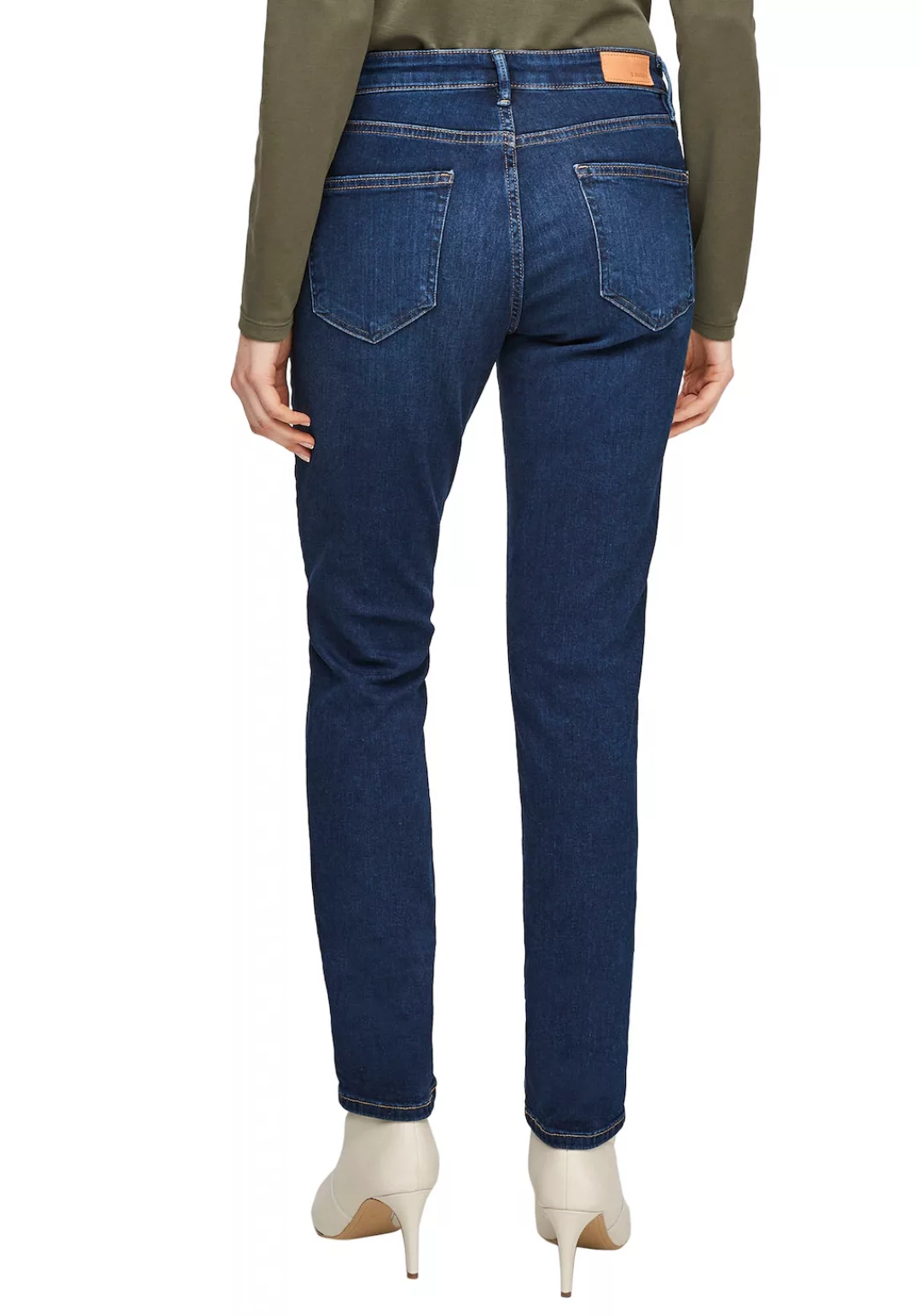 s.Oliver Slim-fit-Jeans BETSY (1-tlg) Slim Fit, Mid Rise, Slim Leg günstig online kaufen