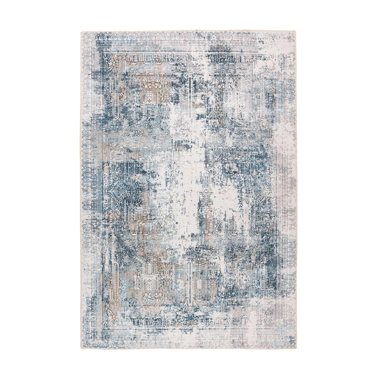 MeGusta Flachflor Teppich Modern Multi Polyester 150x230 cm Mónica günstig online kaufen