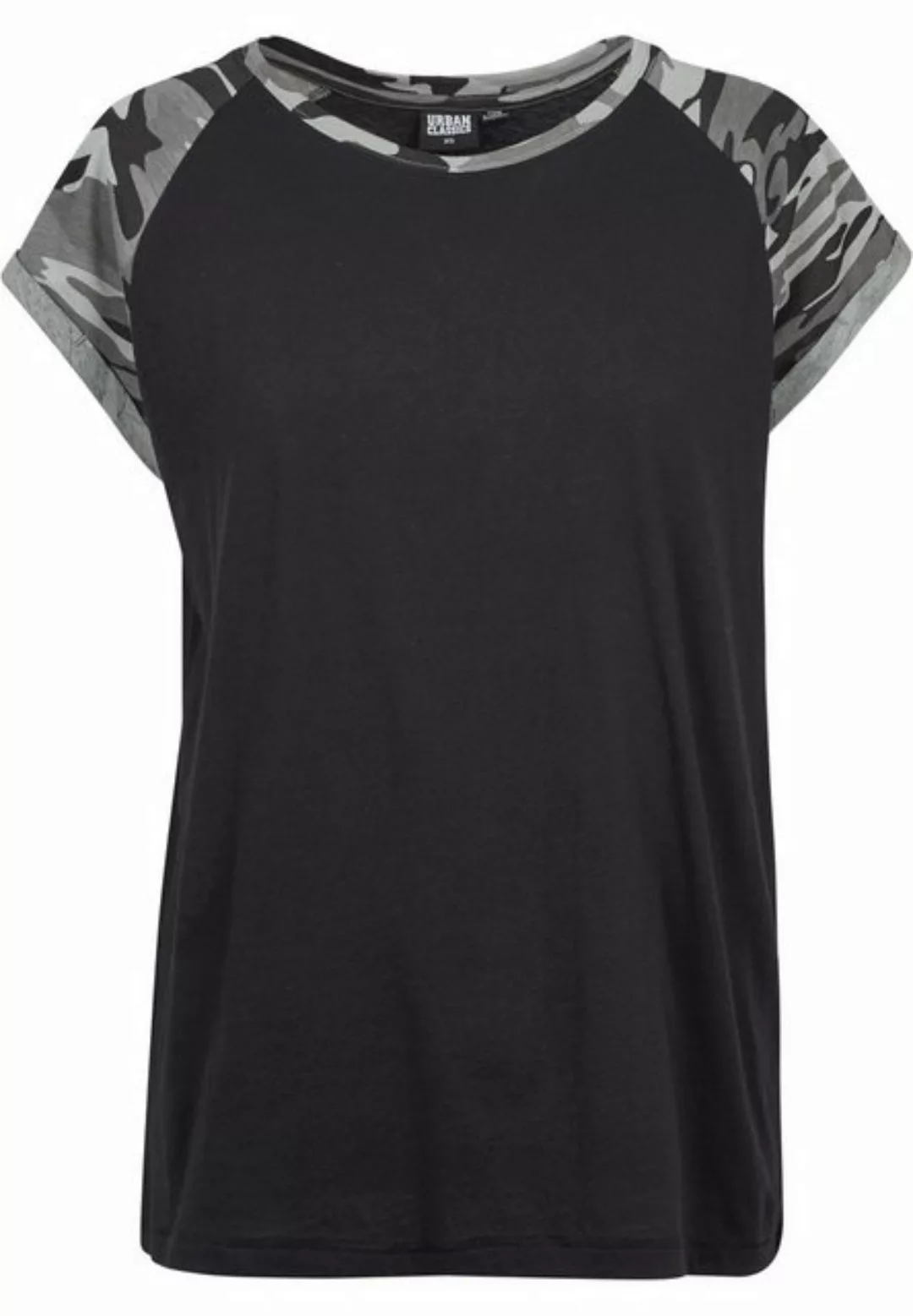 URBAN CLASSICS Kurzarmshirt Urban Classics Damen Ladies Contrast Raglan Tee günstig online kaufen