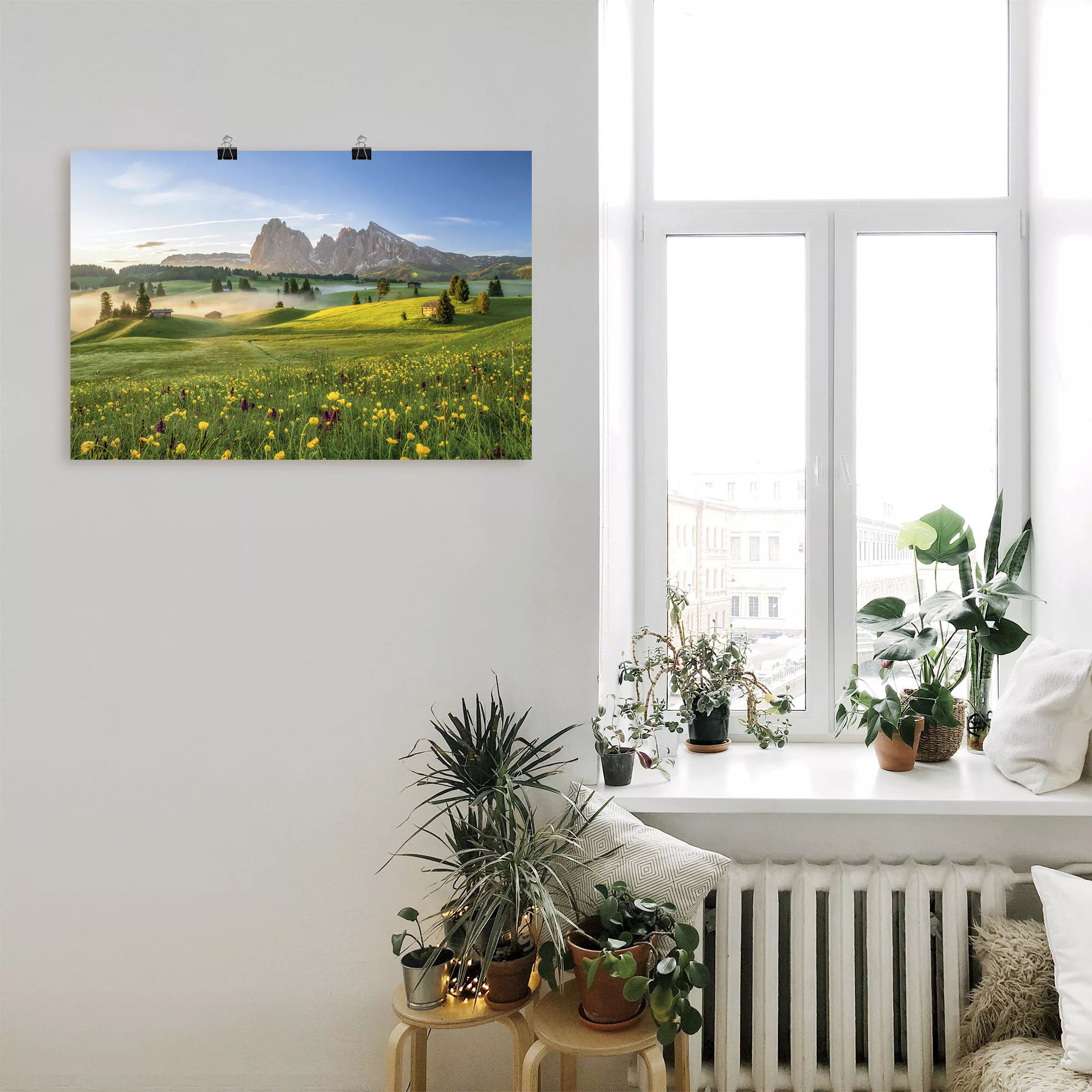 Artland Wandbild »Frühling auf der Seiser Alm«, Berge & Alpenbilder, (1 St. günstig online kaufen