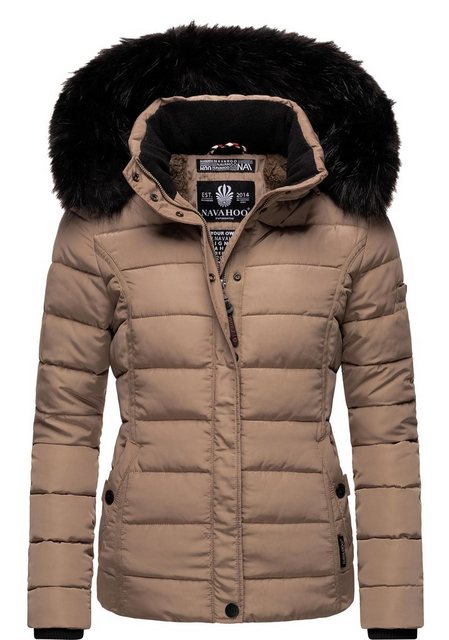 Navahoo Steppjacke Miamor hochwertige Winterjacke m. voluminöser Kunstpelz- günstig online kaufen