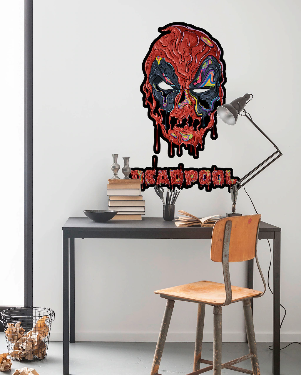 Komar Wandtattoo "Deadpool Meltpool - Größe 50 x 70 cm", (2 St.), selbstkle günstig online kaufen