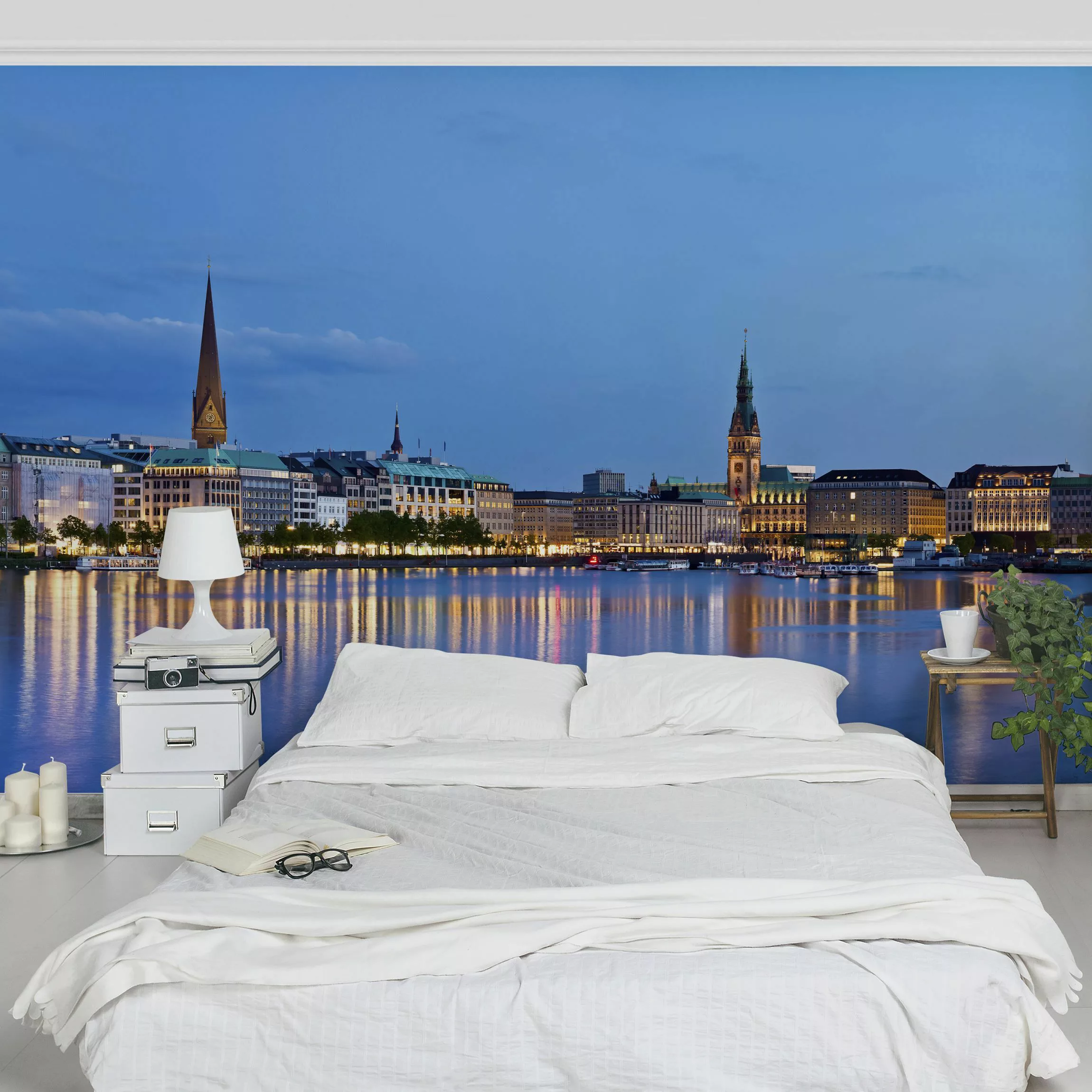 Fototapete Hamburg Skyline günstig online kaufen