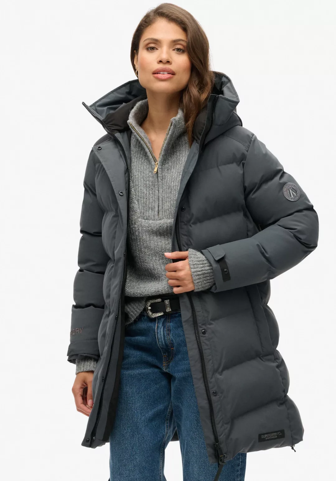 Superdry Steppjacke "CITY MID LENGTH PADDED JACKET", mit Kapuze günstig online kaufen