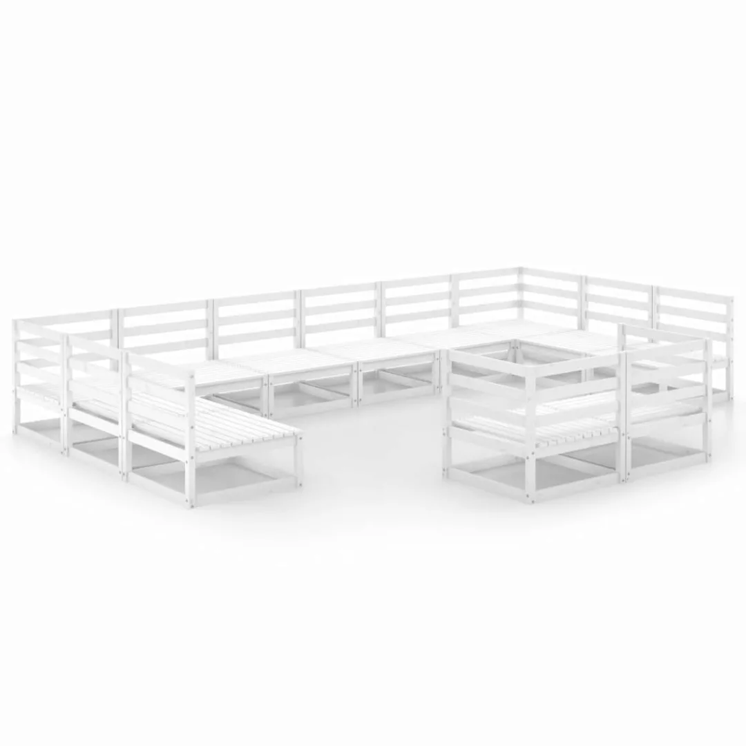 12-tlg. Garten-lounge-set Massivholz Kiefer günstig online kaufen