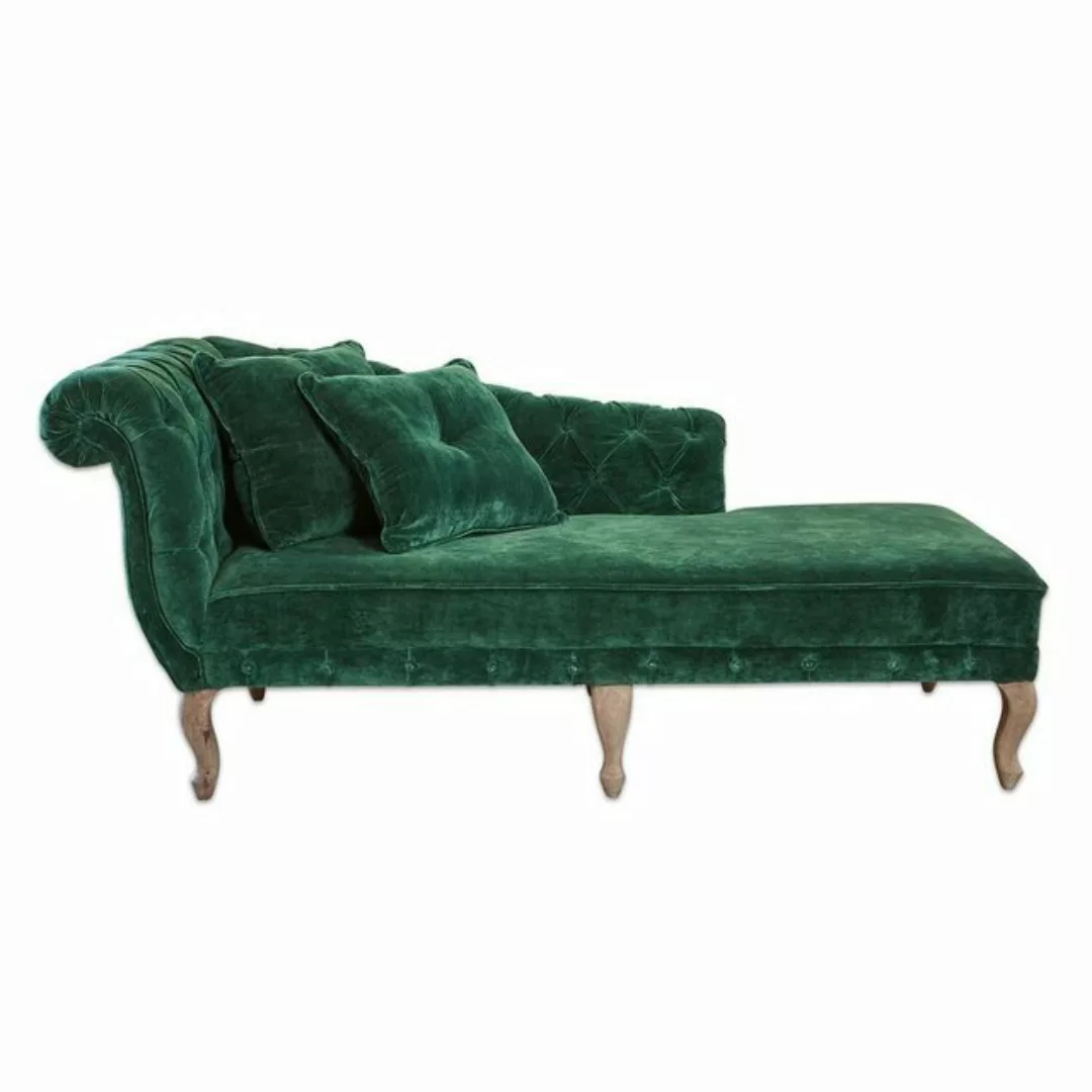 Mirabeau Sofa Chaiselongue Viviani dunkelgrün günstig online kaufen