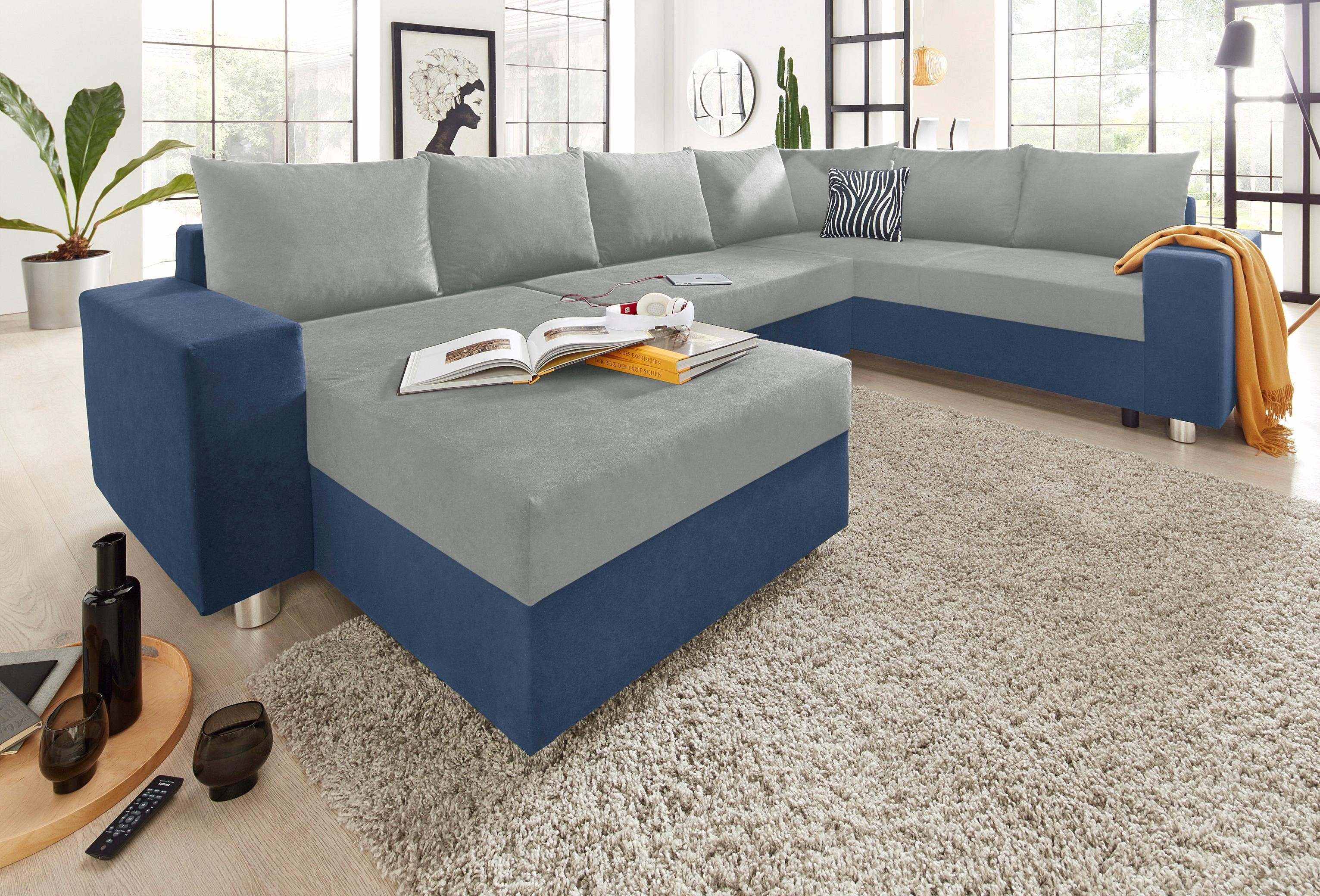 COLLECTION AB Wohnlandschaft "Paris U-Form", mit Federkern, wahlweise mit B günstig online kaufen