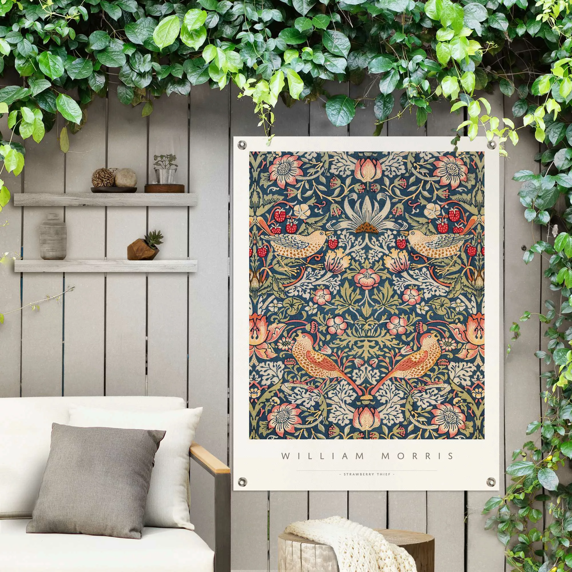 Reinders! Poster »William Morris - Erdbeerdieb«, Outdoor für Garten oder Ba günstig online kaufen