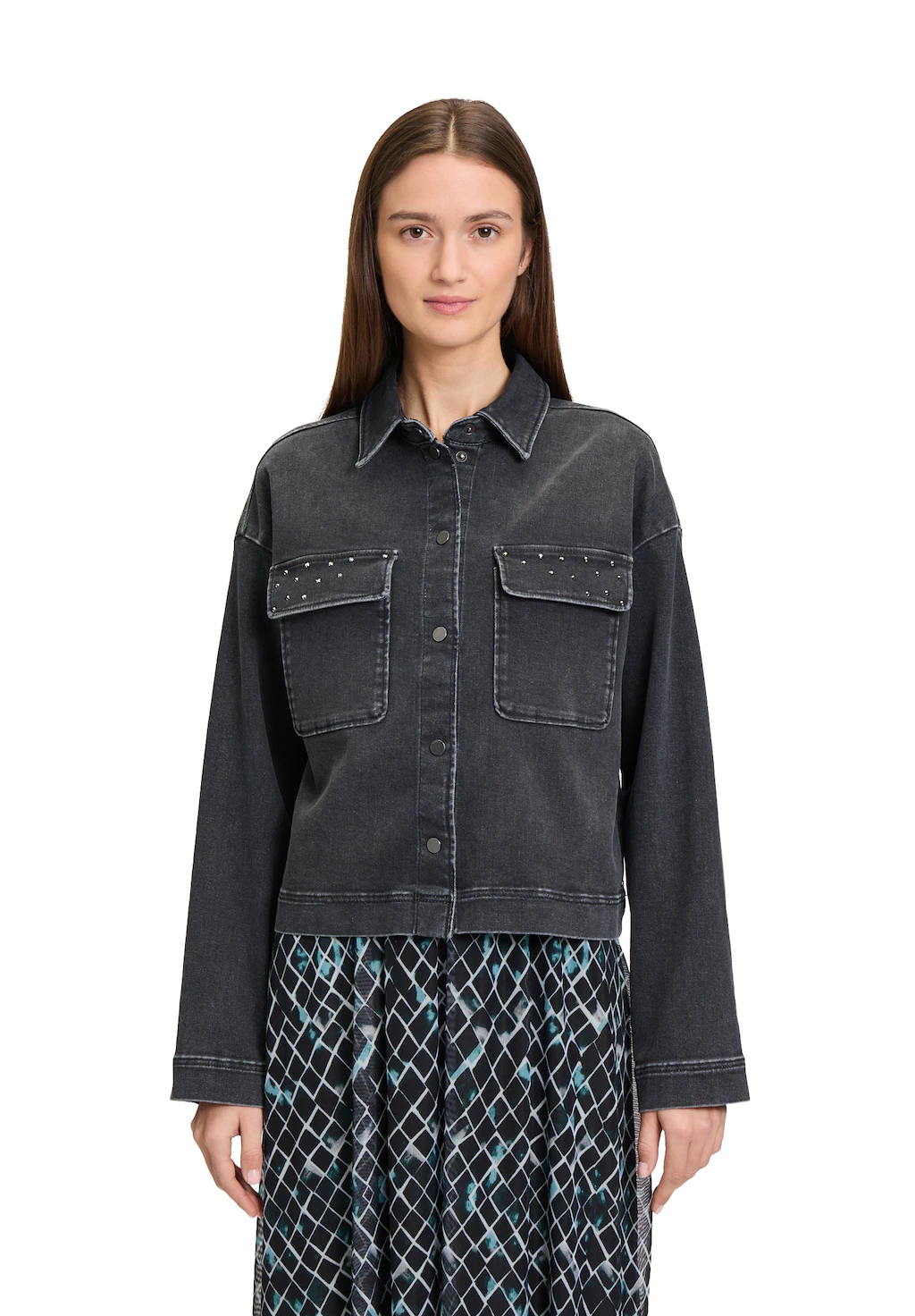 Betty&Co Jackenblazer "Betty & Co Damen Jeansjacke mit aufgesetzten Taschen günstig online kaufen