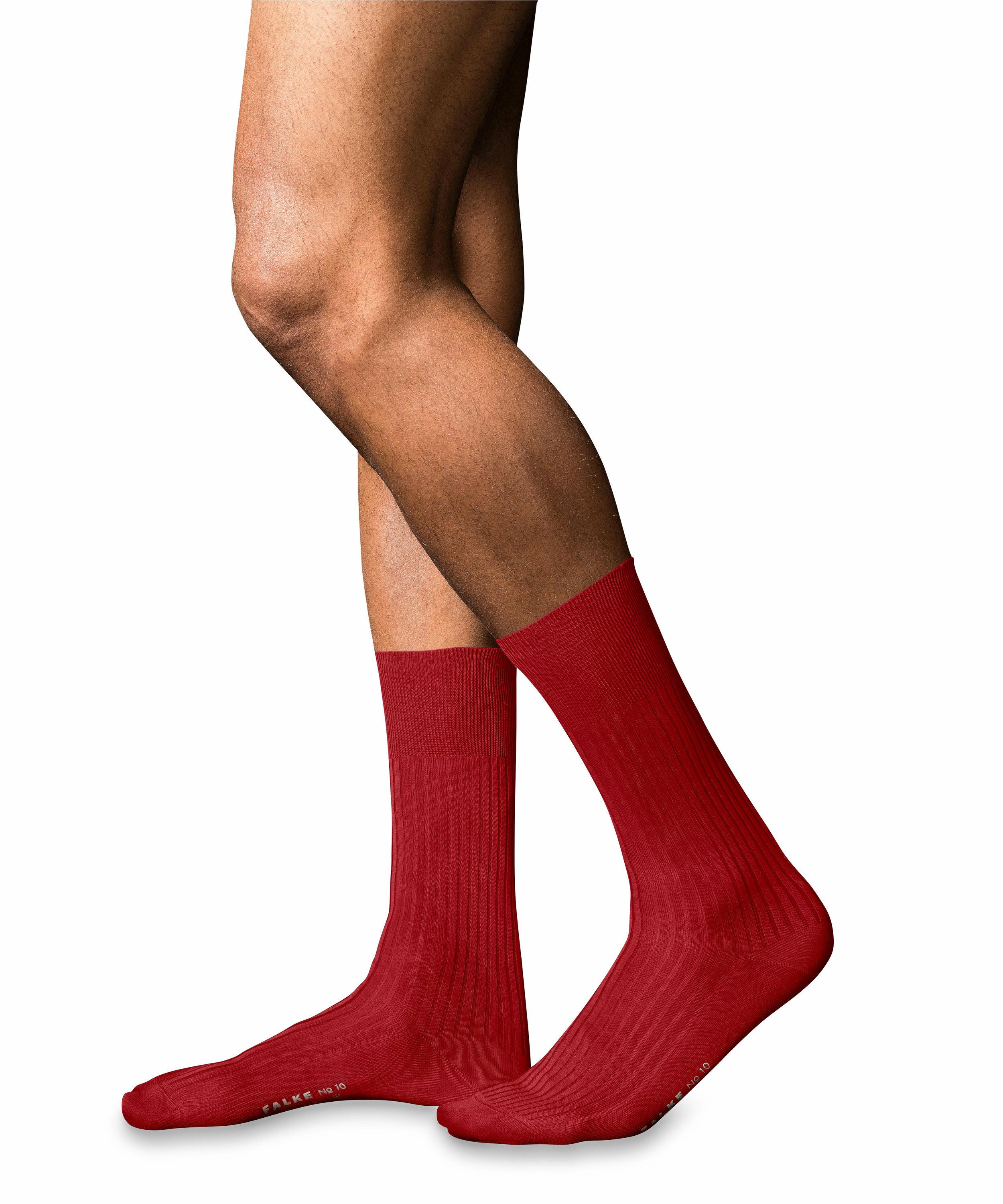 FALKE No. 10 Pure Fil d´Écosse Gentlemen Socken, Herren, 45-46, Rot, Uni, B günstig online kaufen