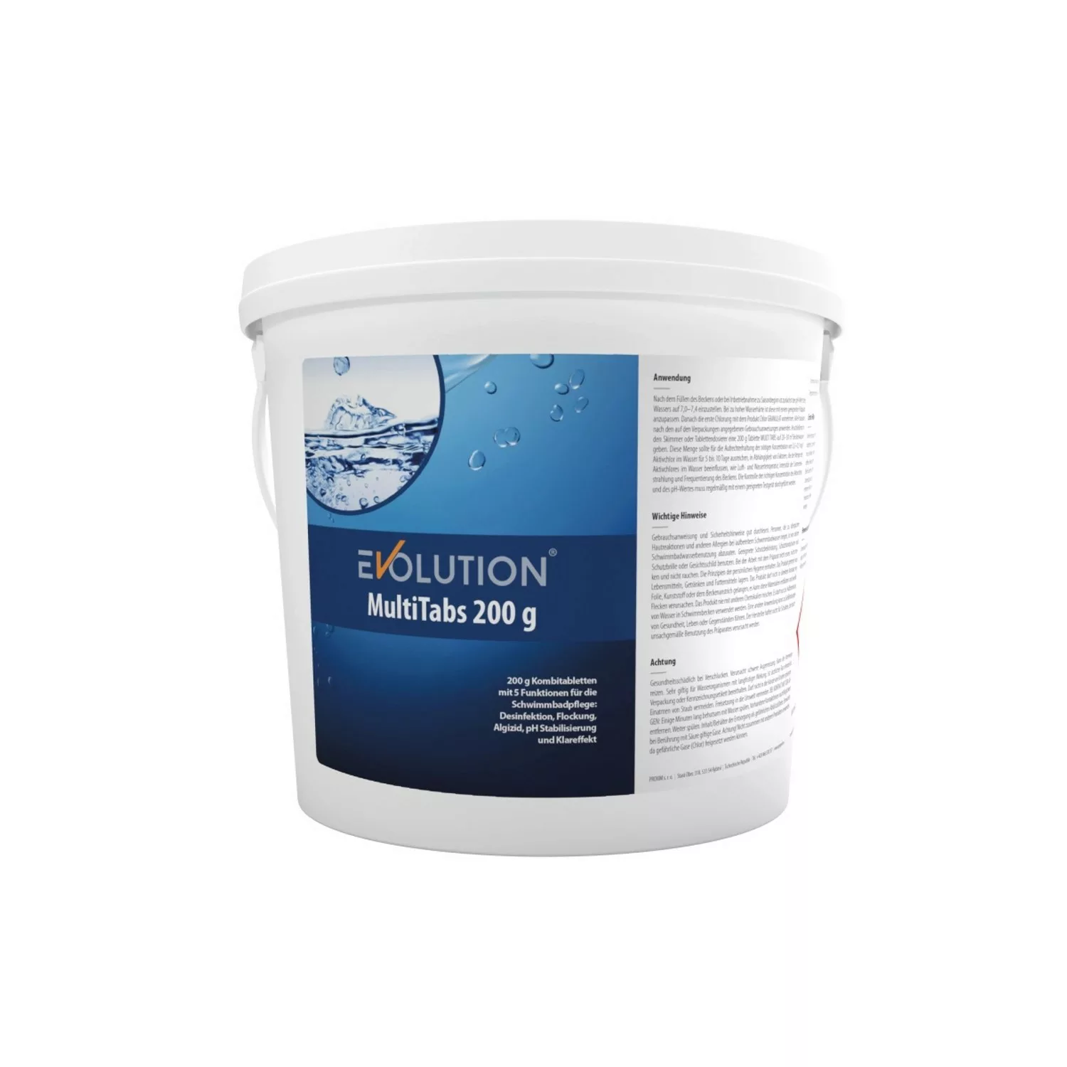 Evolution MultiTabs 5 kg Langsamlösliche 200 g Tabletten Chlor Algizid Floc günstig online kaufen