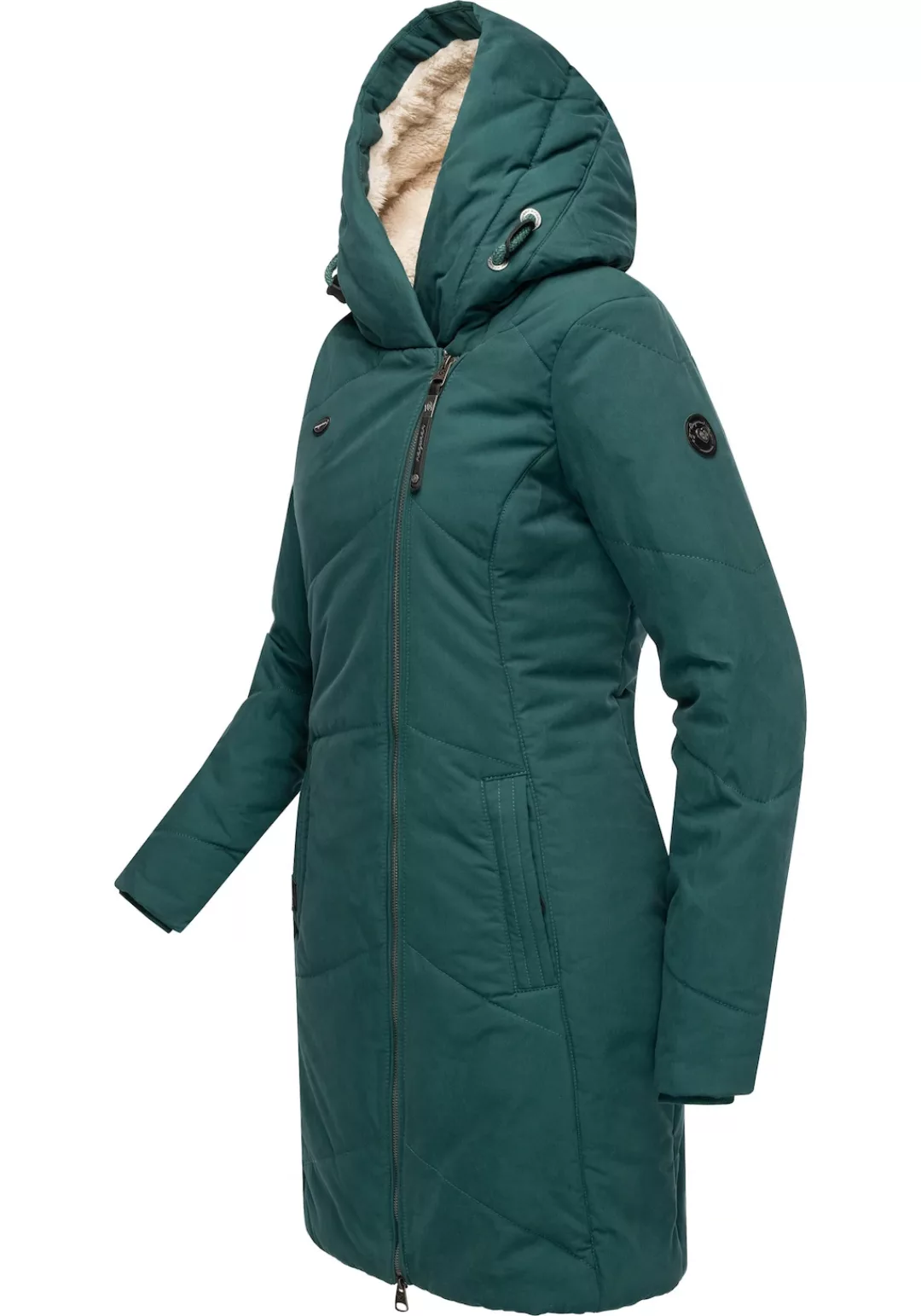 Ragwear Wintermantel "Gordon Long", gesteppter Winterparka mit asymmetrisch günstig online kaufen