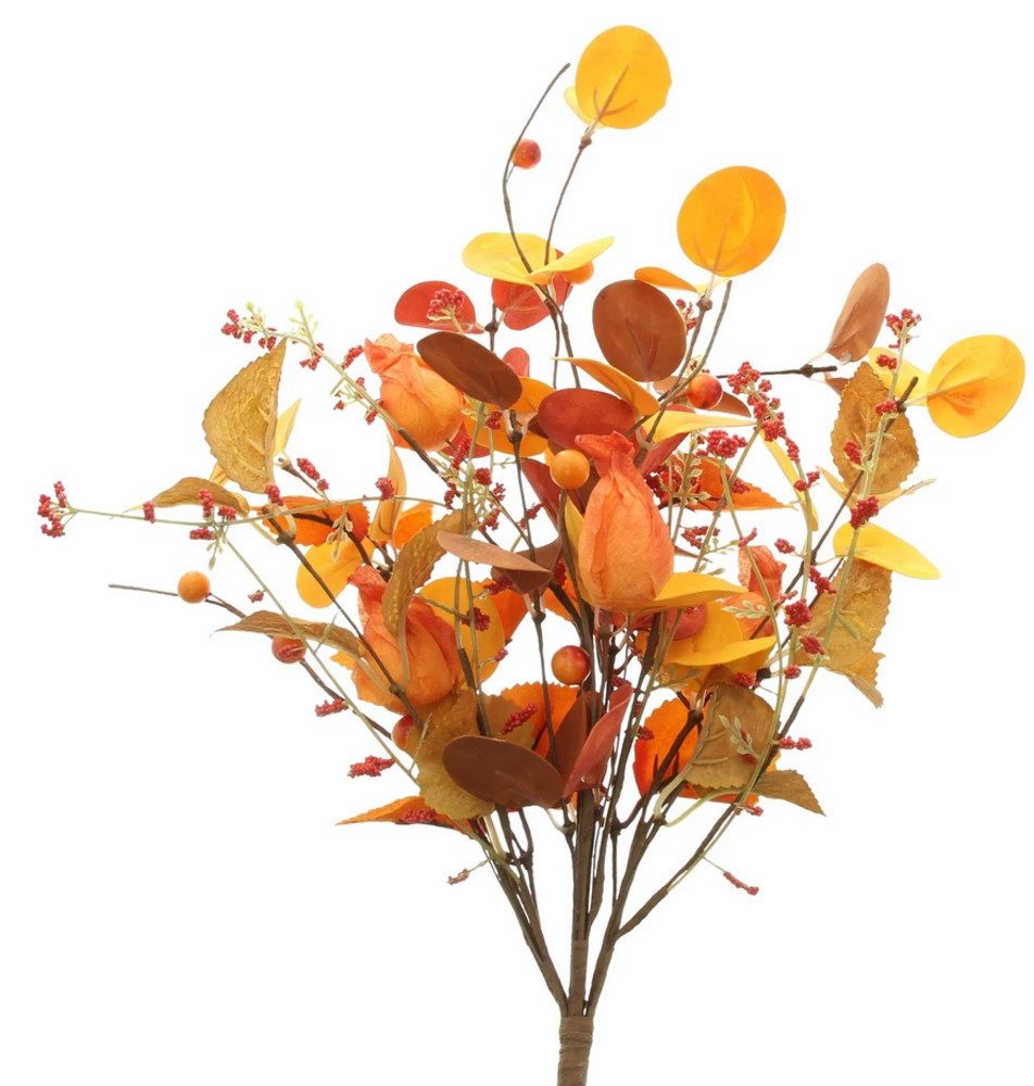 Kunstzweig Herbstfarben Bouquet Pflanze Herbst Tisch günstig online kaufen