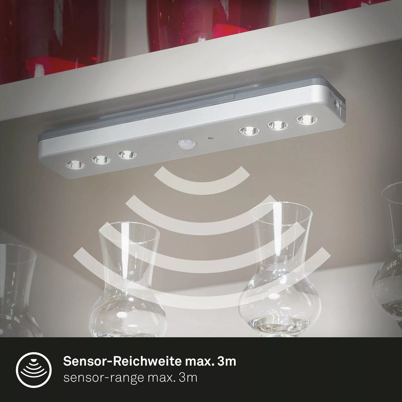 LED-Unterbauleuchte Lero Indoor, Sensor, Batterie günstig online kaufen