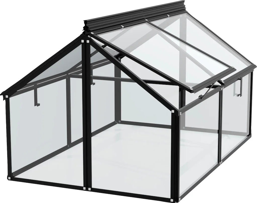 Vitavia Frühbeet "Gaia Jumbo", BxTxH: 83x119x72 cm, ESG, schwarz günstig online kaufen