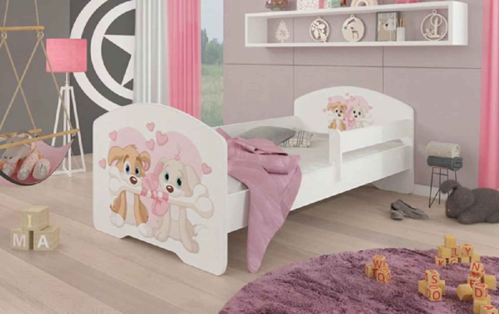 Feldmann-Wohnen Kinderbett PEPE (Liegefläche: 80 x 160 cm, mit Rausfallschu günstig online kaufen