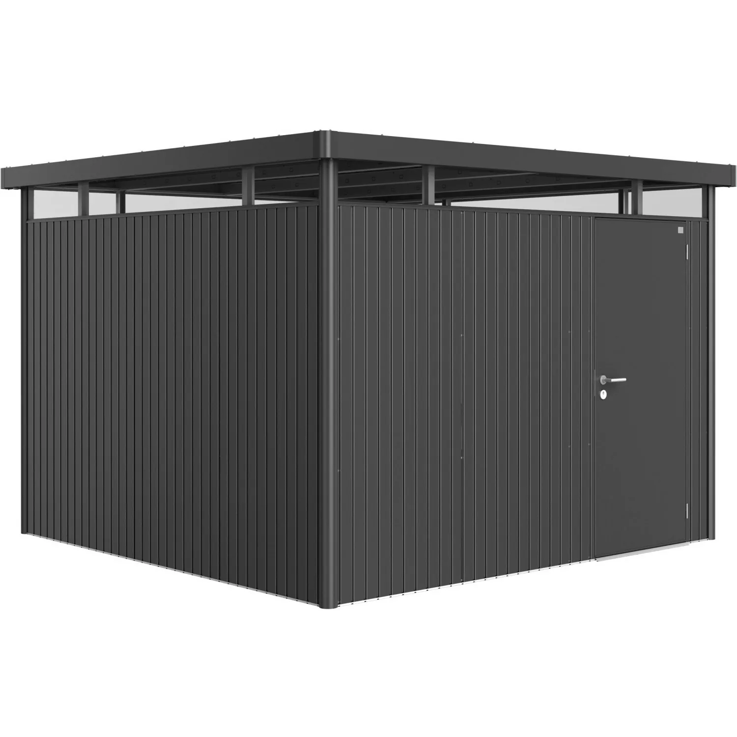 Biohort Metall-Gerätehaus HighLine Gr. H6 Dunkelgrau-Metallic 8,5 m² Standa günstig online kaufen