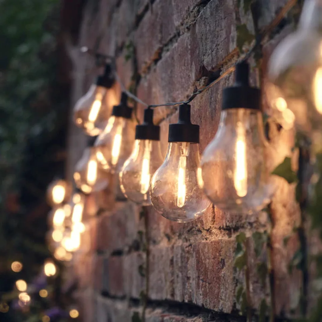 20er LED Solar Party Lichterkette Retro günstig online kaufen