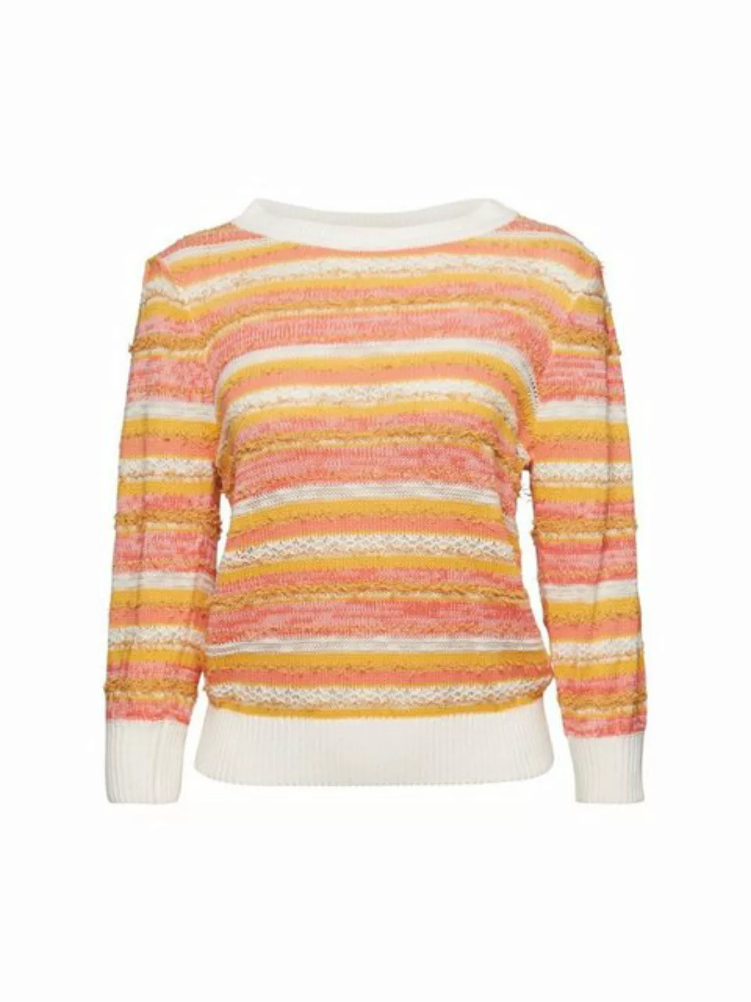 Esprit Kurzarmpullover Pullover aus Materialmix günstig online kaufen