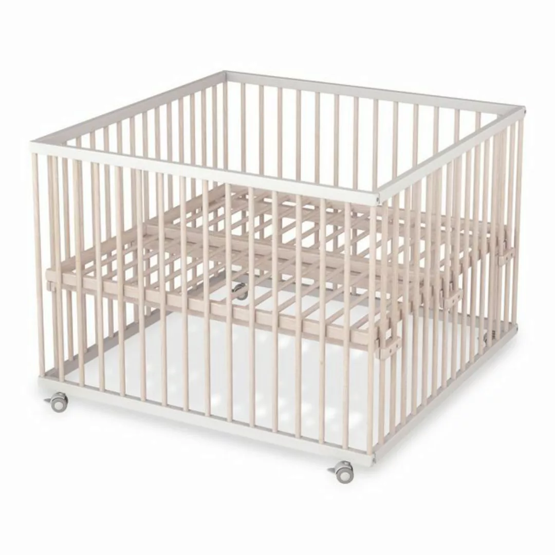 Sämann Babybett Laufgitter 100x100 cm Cloud Air Schlupfsprossen Lattenrost günstig online kaufen