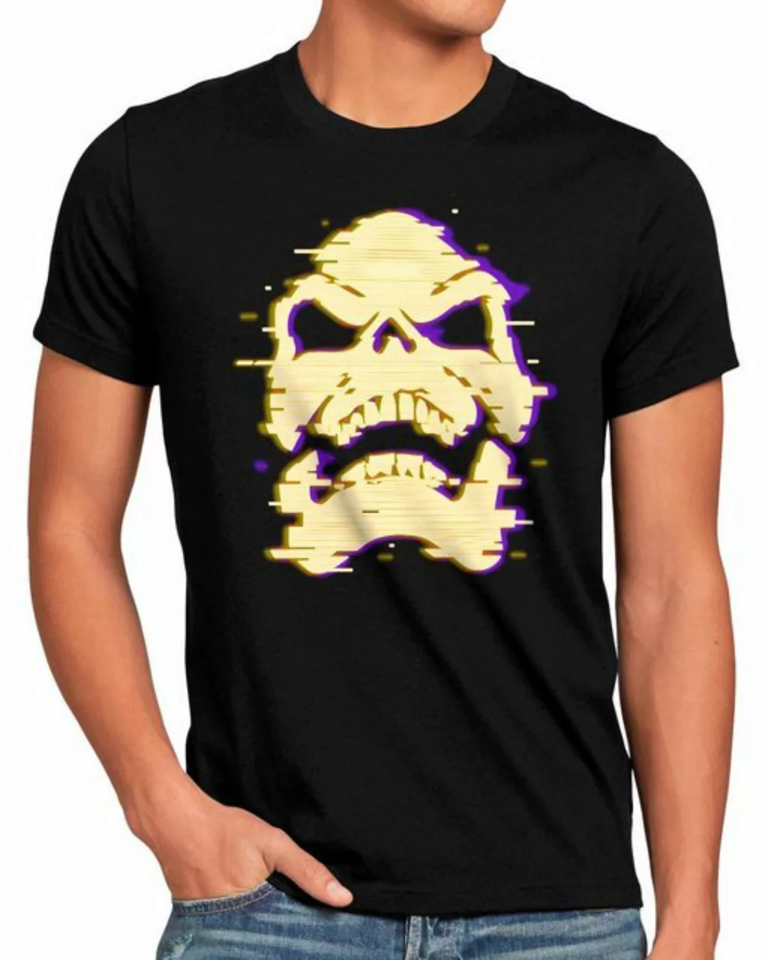 style3 T-Shirt Skeletor Glitch he-man skeletor masters of the universe günstig online kaufen