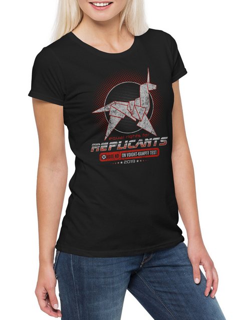 Urban Backwoods Print-Shirt Equal Rights For Replicants Damen T-Shirt Voigh günstig online kaufen