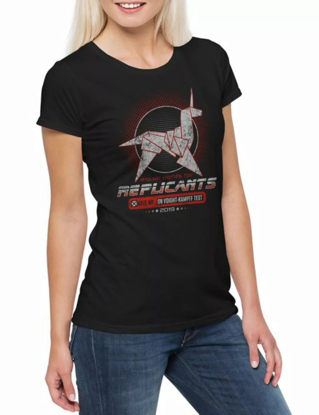 Urban Backwoods Print-Shirt Equal Rights For Replicants Damen T-Shirt Voigh günstig online kaufen