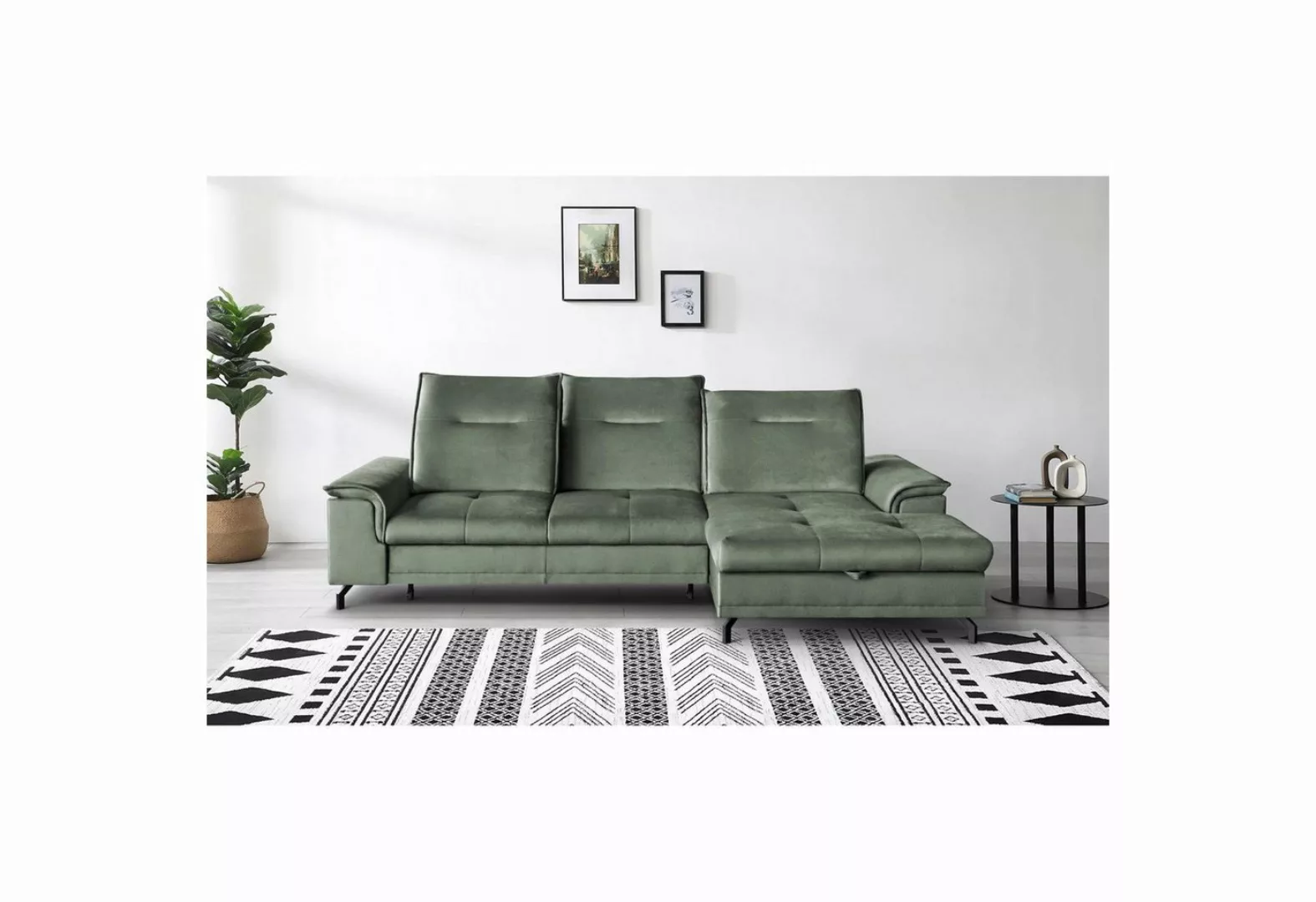 Beautysofa Ecksofa Bruno mini, Lieferung beinhaltet die Einbringung in die günstig online kaufen