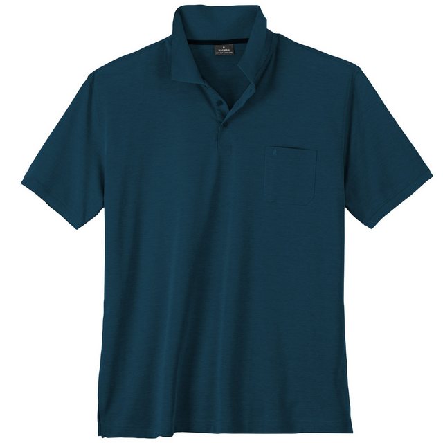 RAGMAN Poloshirt Große Größen Herren Poloshirt dunkelblau melange Softknit günstig online kaufen