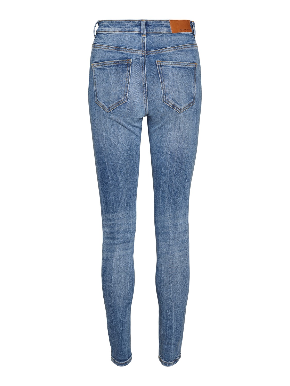 Noisy May Damen Jeans NMCALLIE HW SKNNY DES AZ190MB Skinny Fit Blau - Mediu günstig online kaufen