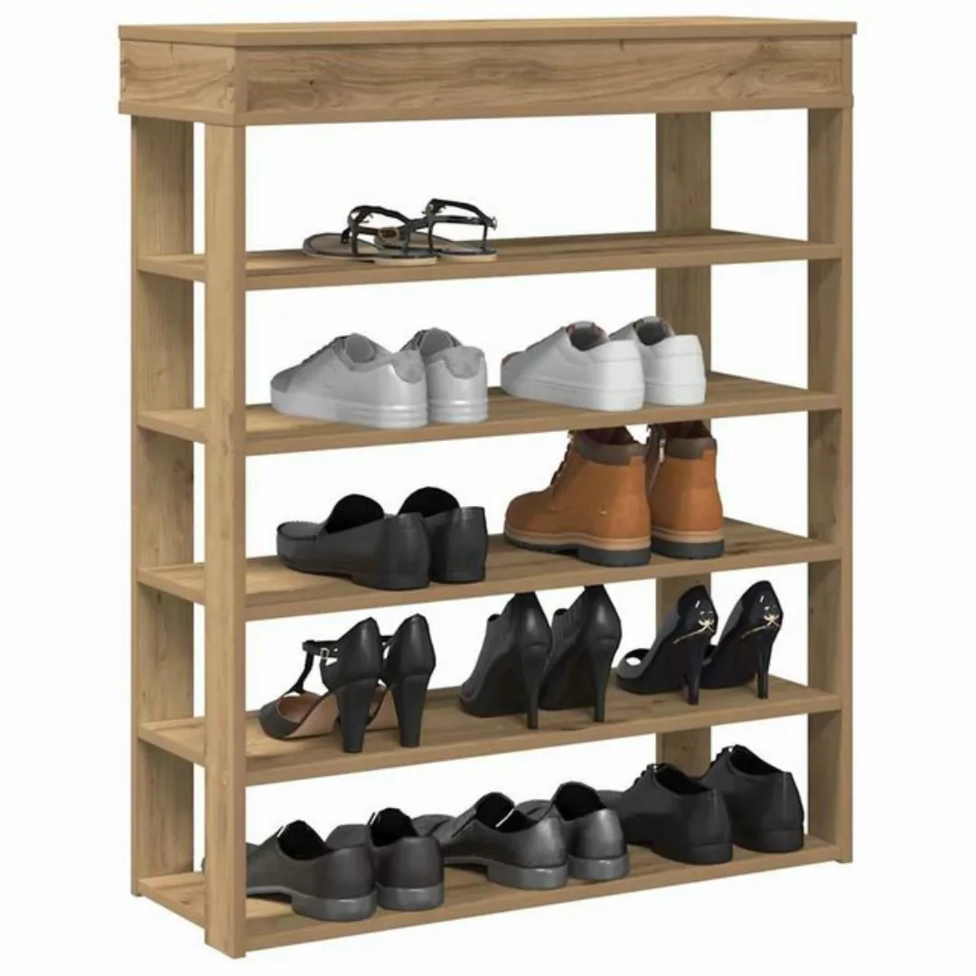 vidaXL Schuhschrank Schuhregal Artisan-Eiche 80x30x98 cm Holzwerkstoff günstig online kaufen