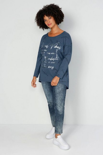 Angel of Style Longsleeve T-Shirt Writing-Print Rundhals Langarm günstig online kaufen