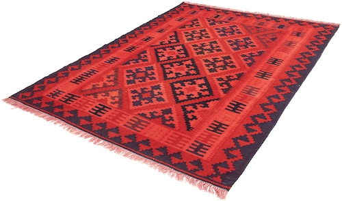 morgenland Wollteppich »Kelim - Oriental - 210 x 151 cm - rot«, rechteckig, günstig online kaufen