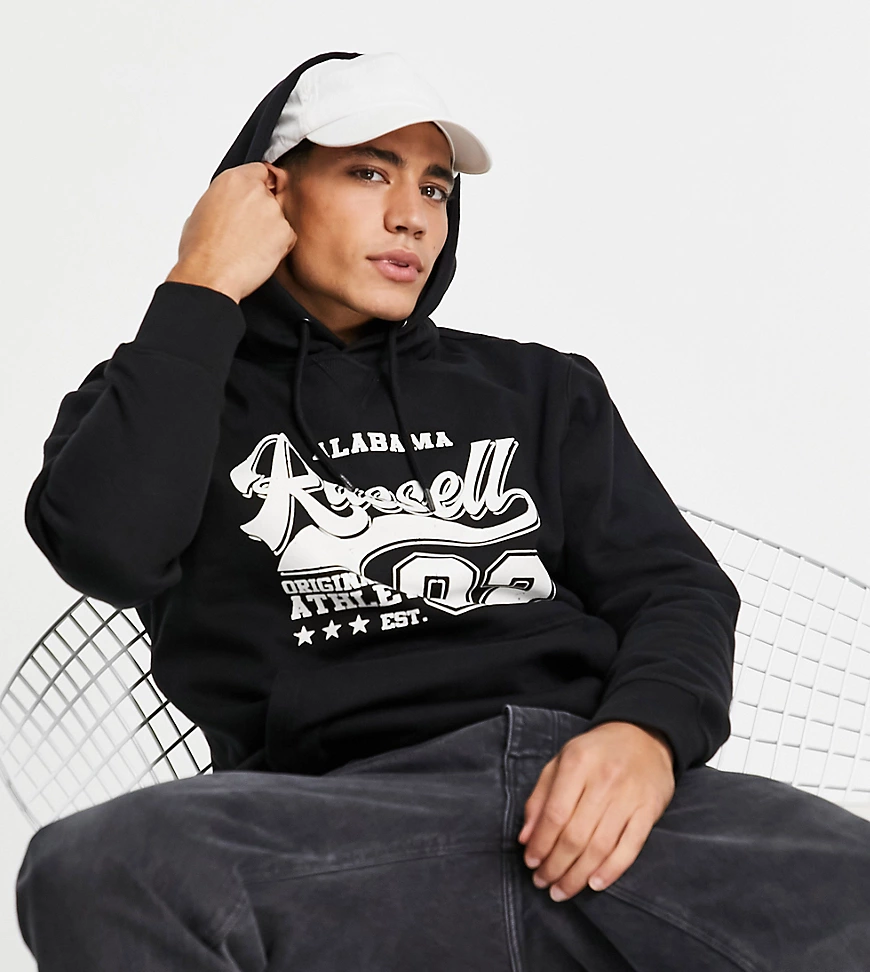 Russell Athletic Plus – Original – Kapuzenpullover in Schwarz günstig online kaufen