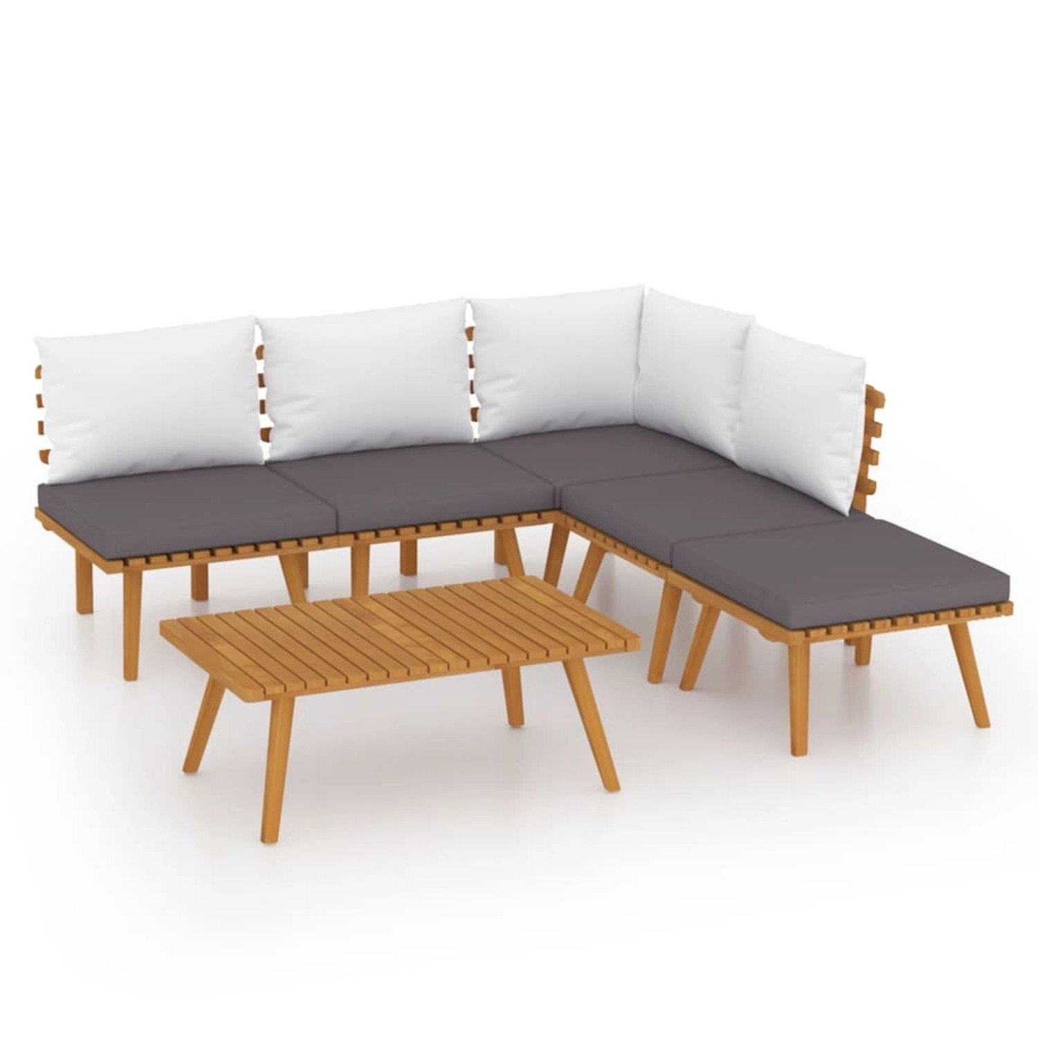 vidaXL 6-tlg Garten-Lounge-Set mit Kissen Massivholz Akazie Modell 19 günstig online kaufen