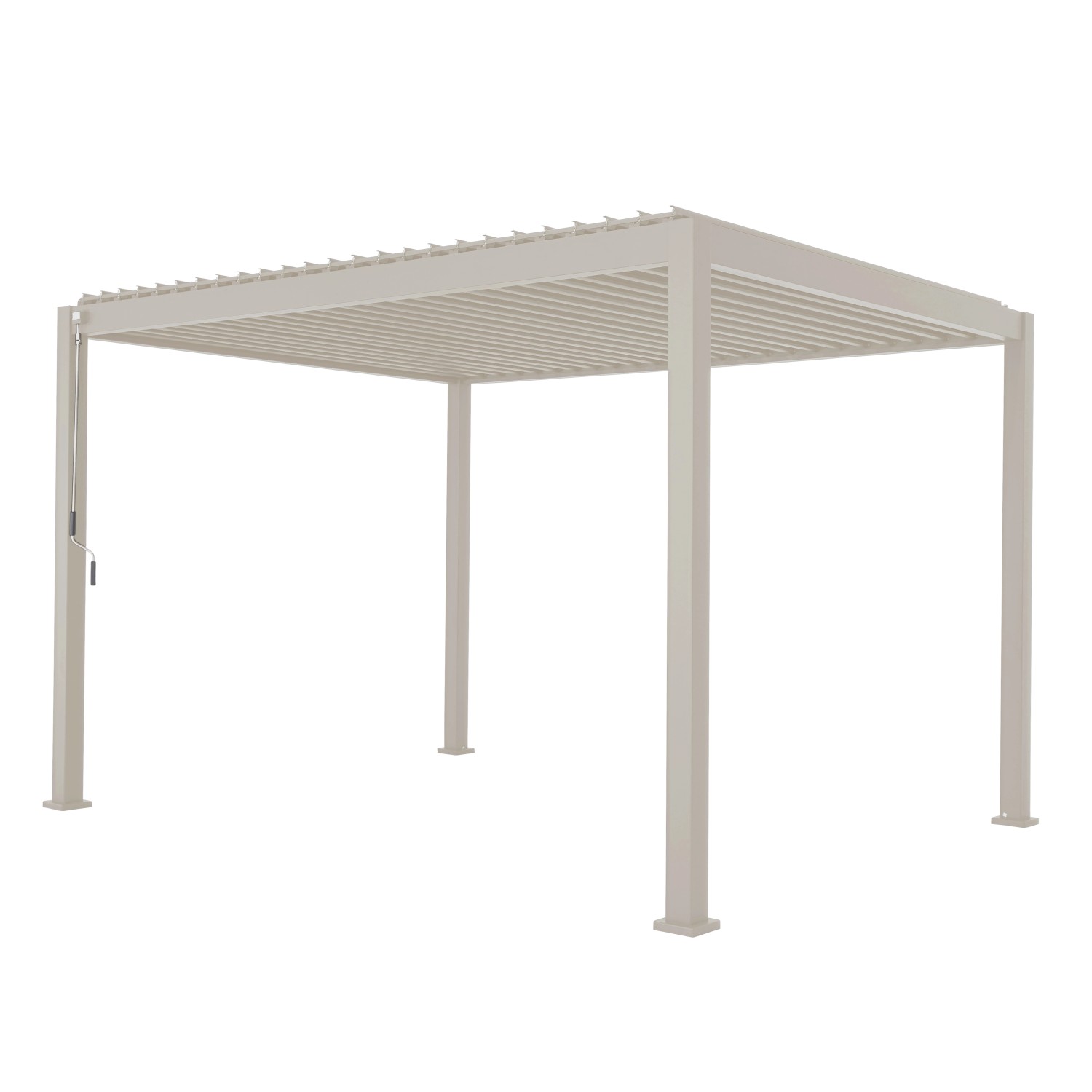 Mirador Pergola 111 Deluxe 3 m x 4 m Hellgrau günstig online kaufen