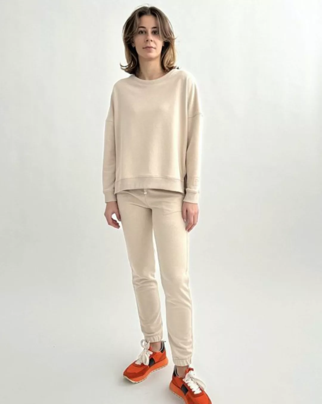 Zuckerwatte Sweatshirt mit edlem Logoprint aus wertiger Baumwollmischung, s günstig online kaufen