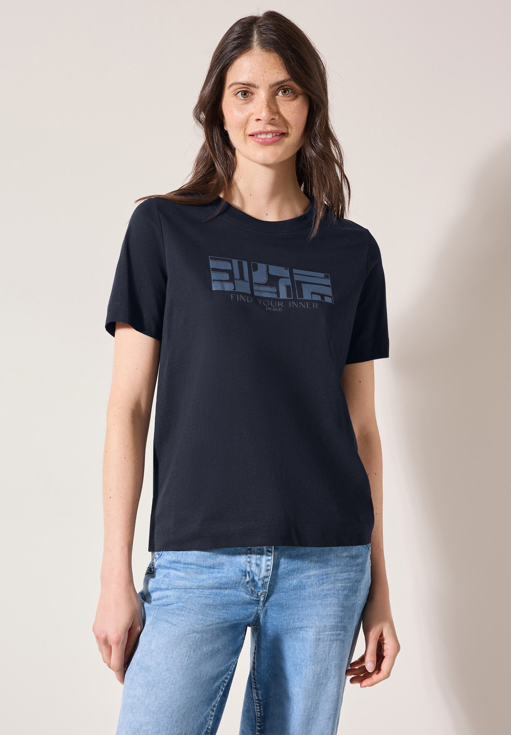 Cecil T-Shirt, aus reiner Baumwolle günstig online kaufen