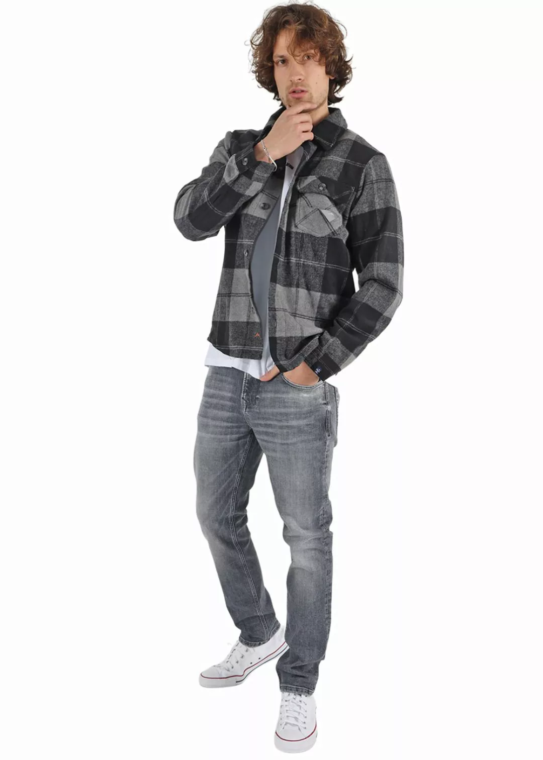 M.O.D. Herren Jeans CORNELL Regular Fit - Grau - Swat Grey günstig online kaufen