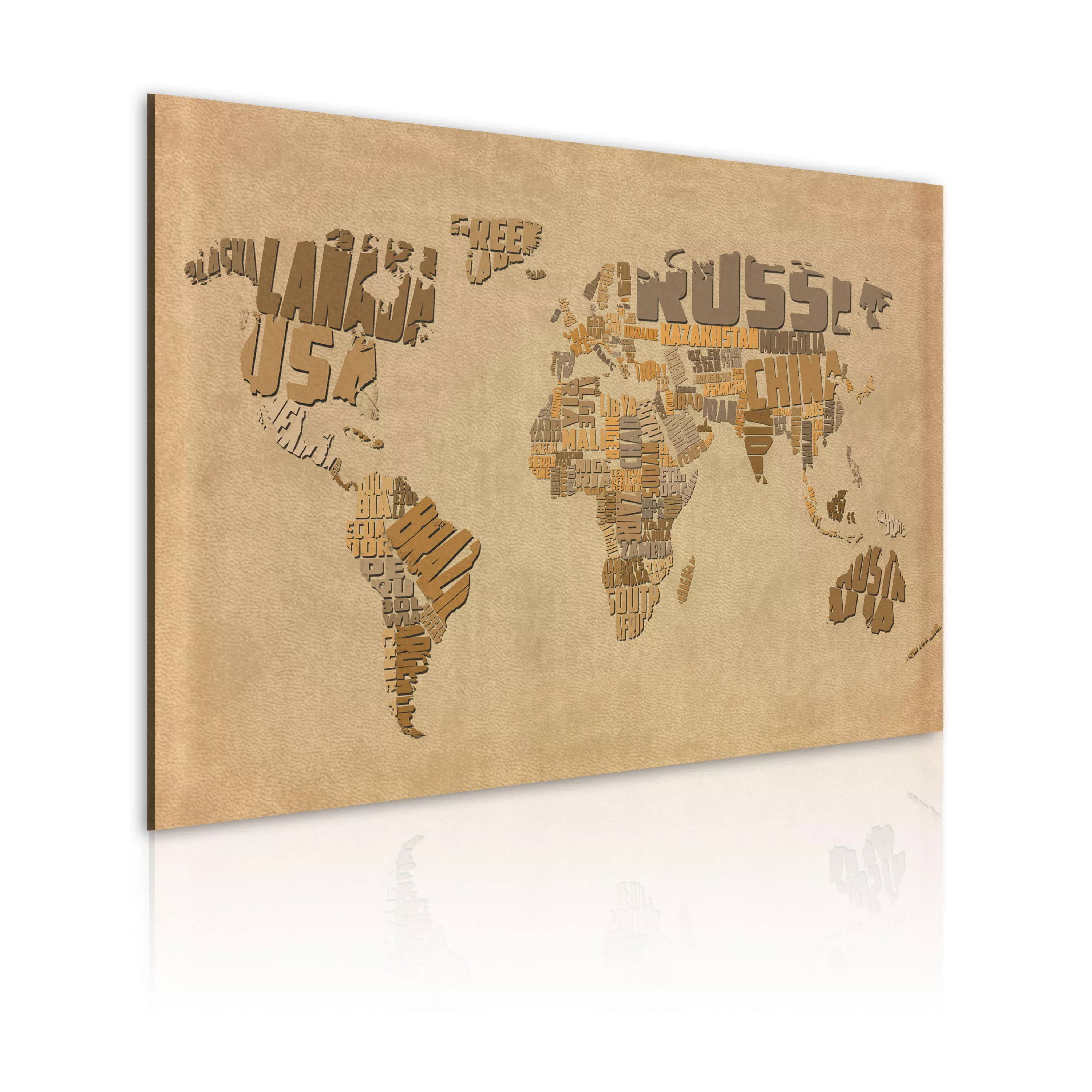 Wandbild - Alte Weltkarte günstig online kaufen