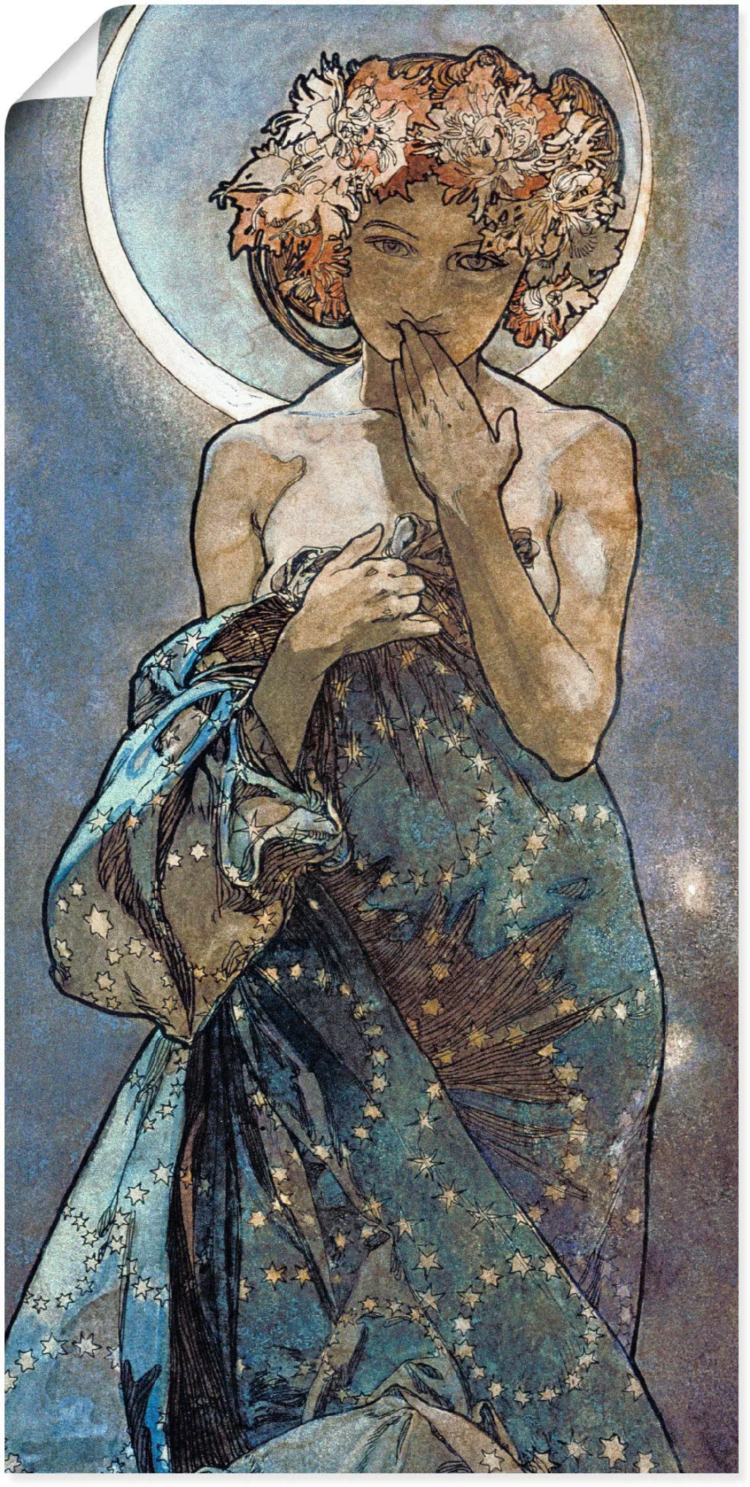 Artland Wandbild »Sterne Der Mond 1902«, Frau, (1 St.) günstig online kaufen