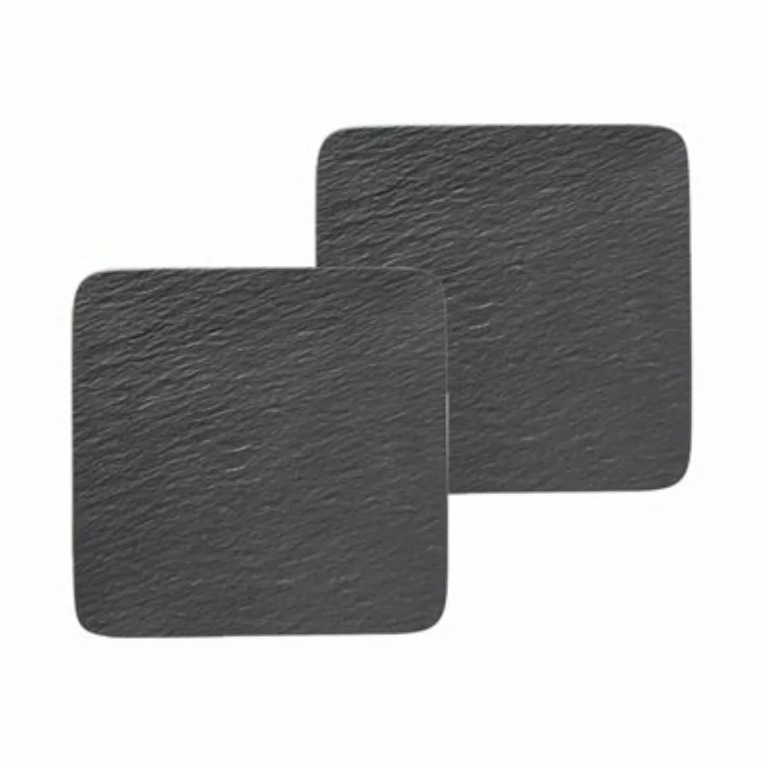 Villeroy & Boch Manufacture Rock Servierplatten Set 2-teilig quadratisch sc günstig online kaufen